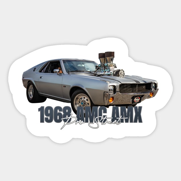 Customized 1968 AMC AMX Pro Street Sticker by Gestalt Imagery